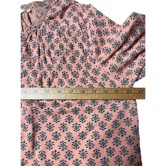 Sundance Peasant Top Womens M Long Sleeve 3/4 Button Front Boho Cottagecore Fall - Picture 12 of 12